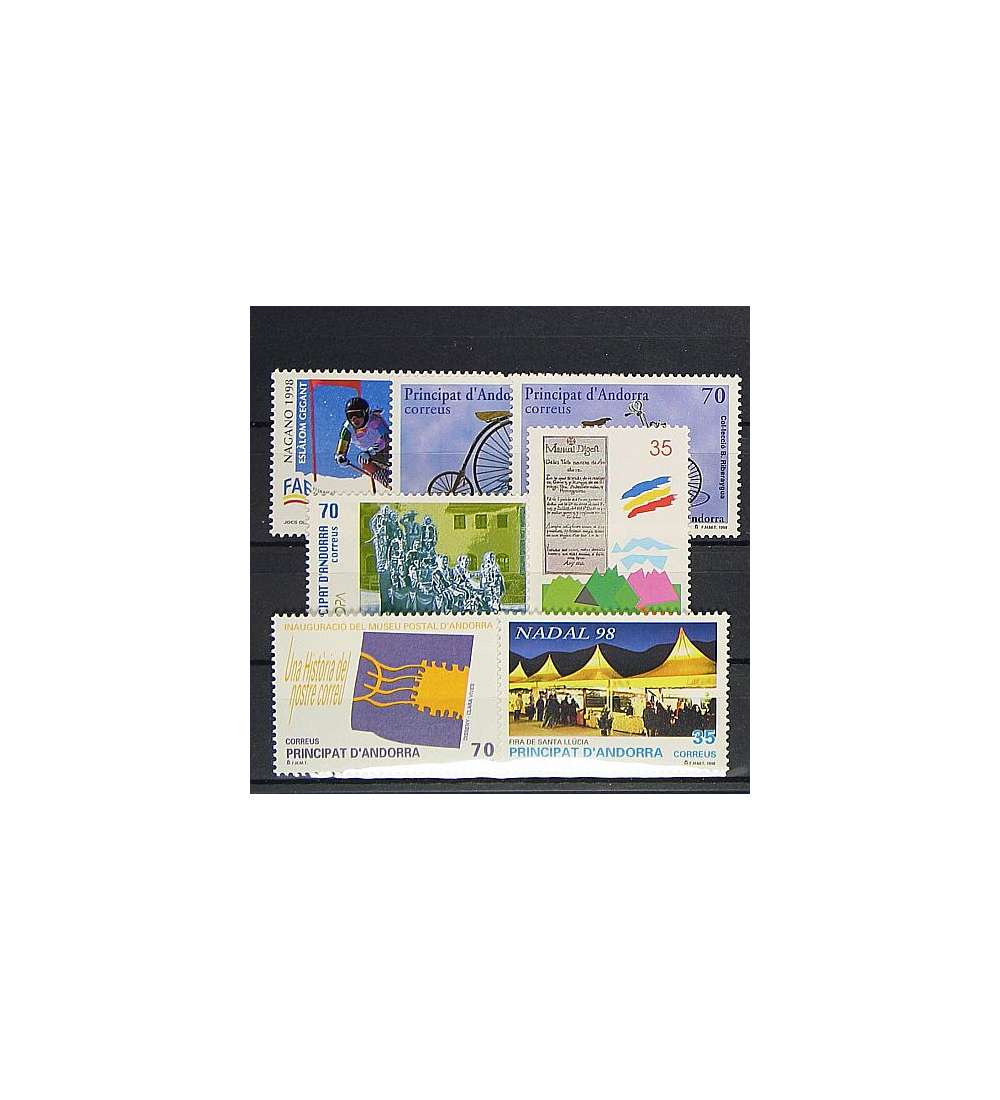 Andorra Spanische Post 1998    postfrisch Nr. 256-262