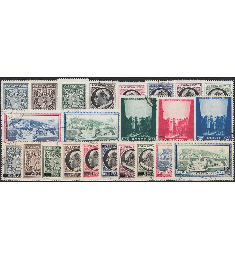 Vatikan 1945 gestempelt Nr. 103-125