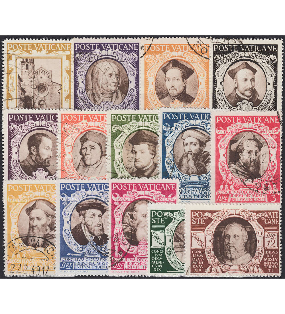 Vatikan 1946 gestempelt Nr. 126-139