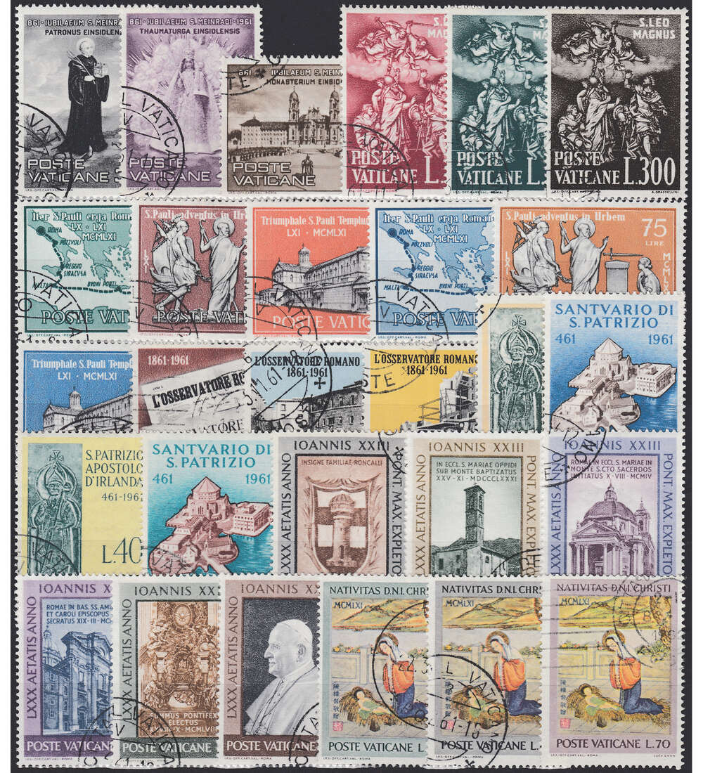 Vatikan 1961 gestempelt        Nr. 363-390