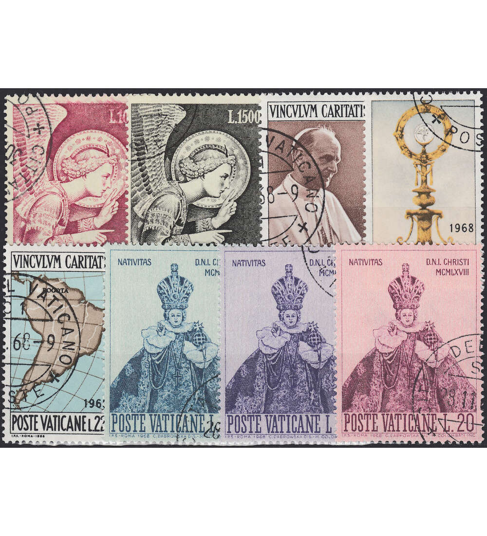 Vatikan 1968 gestempelt        Nr. 536-543