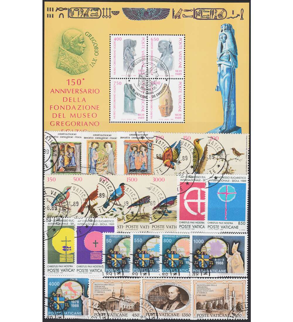 Vatikan 1989 gestempelt        Nr. 969-995 Block 11