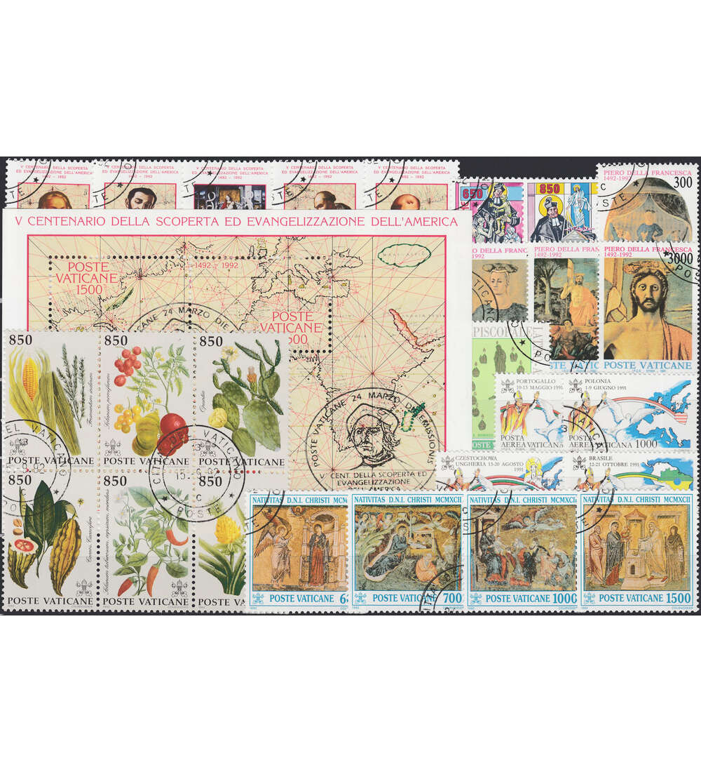 Vatikan 1992 gestempelt        Nr. 1051-1078 Block 13