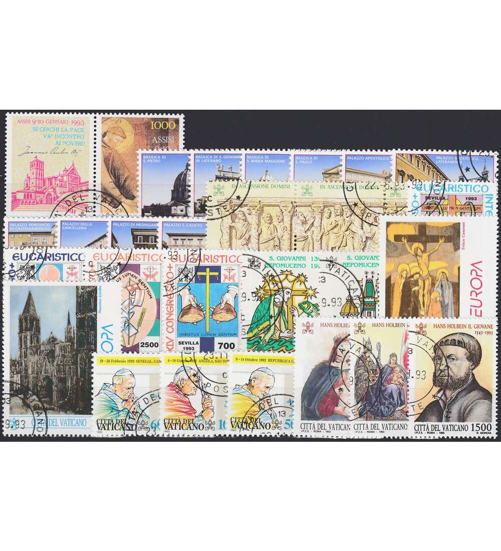 Vatikan 1993 gestempelt        Nr. 1079-1106