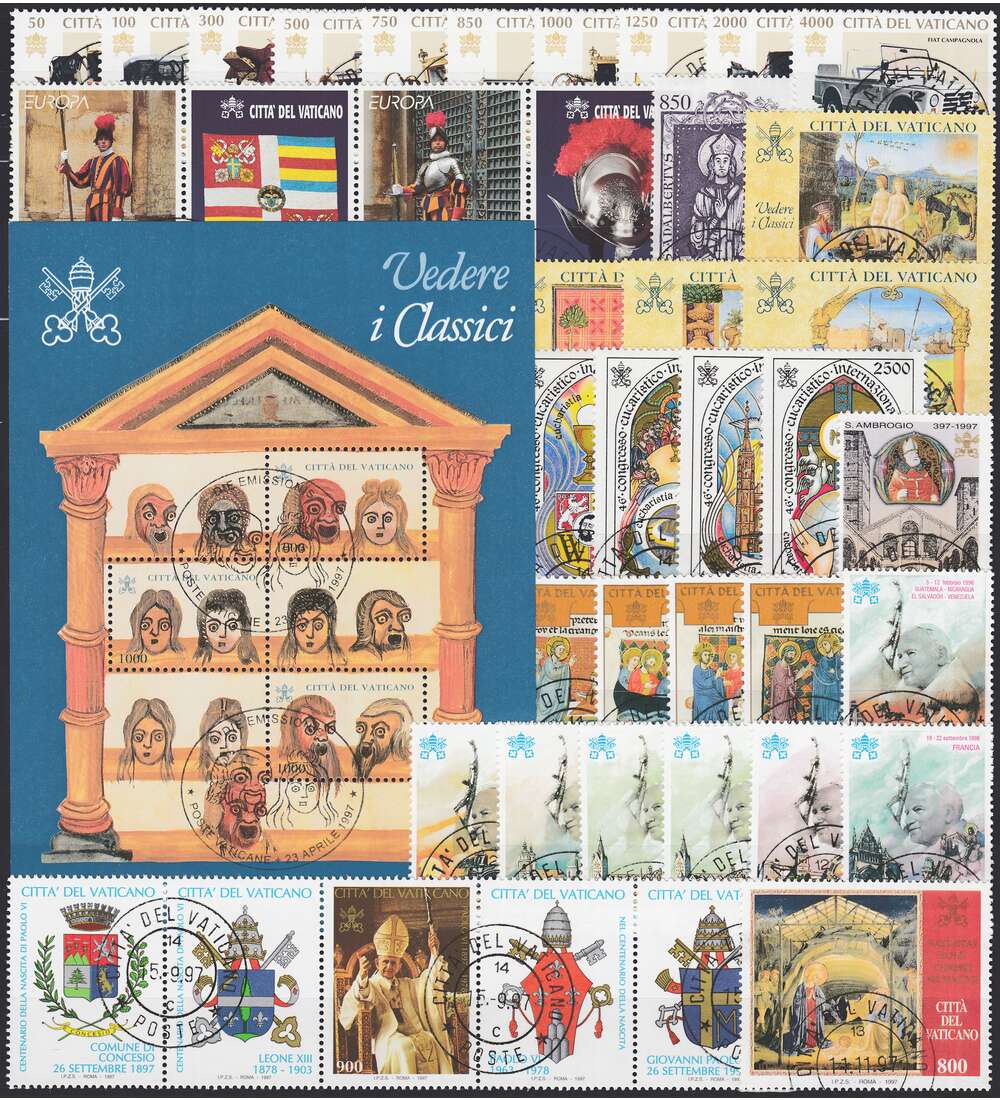 Vatikan 1997 gestempelt        Nr. 1197-1233 Block 17