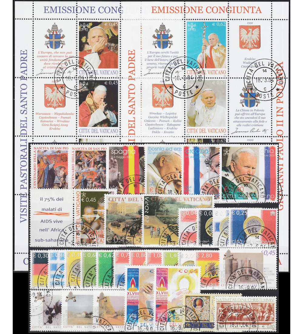 Vatikan 2004 gestempelt        Nr. 1474-1513