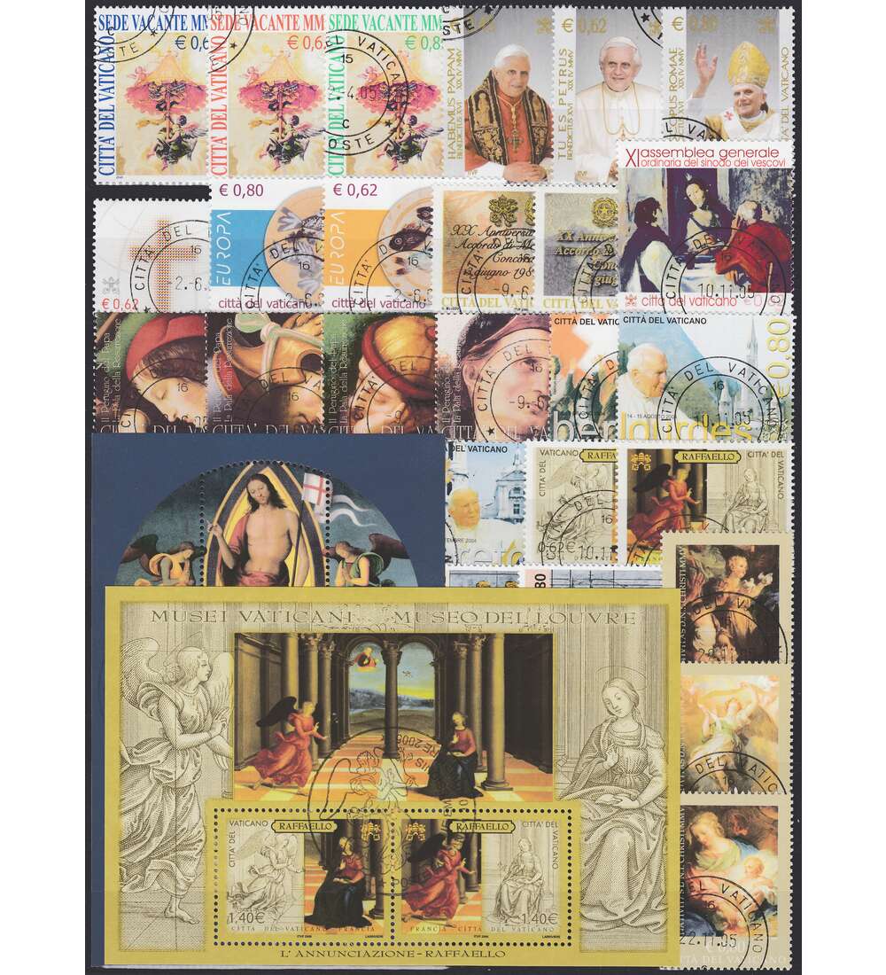 Vatikan 2005 gestempelt        Nr. 1514-1542 Block 25-26