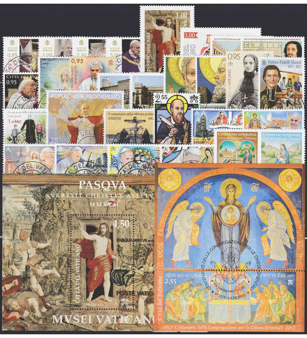Vatikan 2017 gestempelt Nr. 1889-1919 Block 53-54