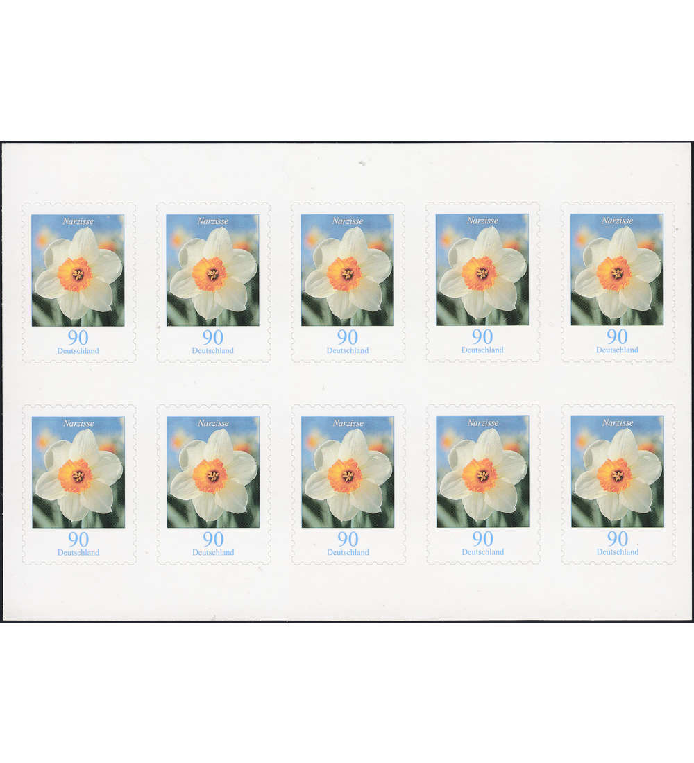 BRD Folienblatt 1 postfrisch Nr. 2515 , Narzisse