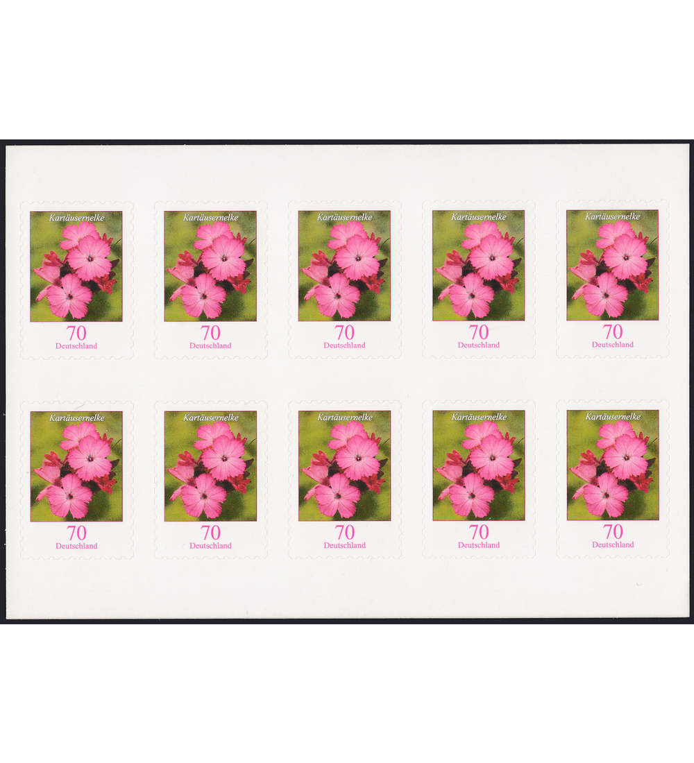 BRD Folienblatt 8 postfrisch Nr. 2716 Kartusernelke