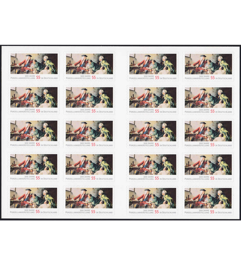 BRD Folienblatt 11 postfrisch Nr. 2816 Porzellan