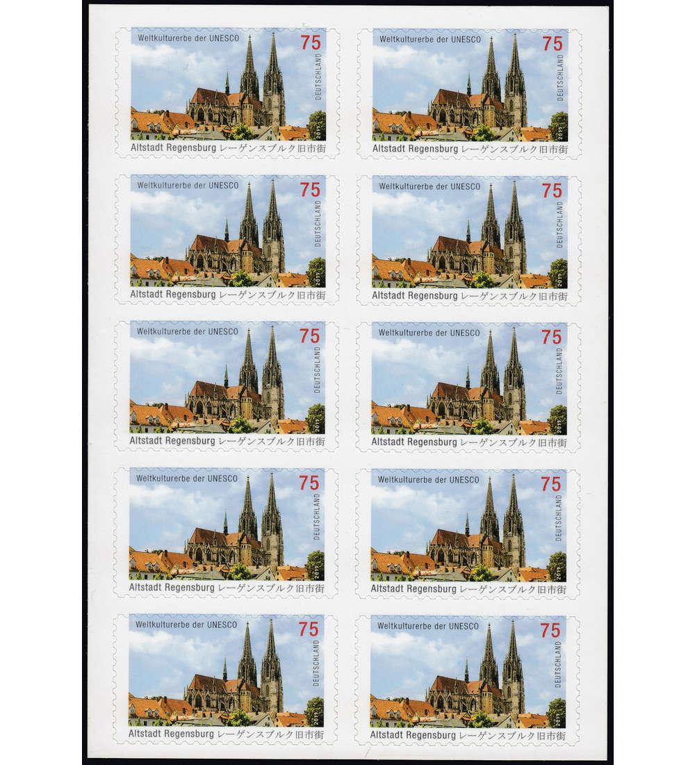 BRD Folienblatt 14 postfrisch Nr. 2850 Regensburg