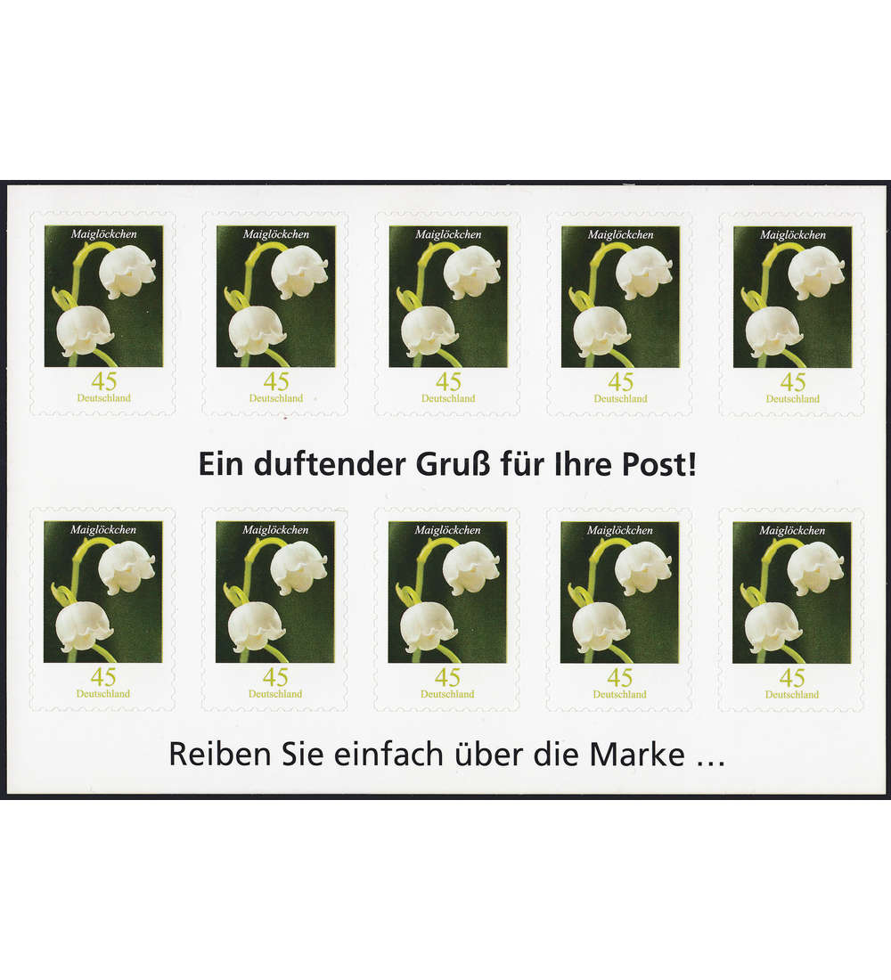 BRD Folienblatt 15 postfrisch Nr. 2851 Maiglckchen