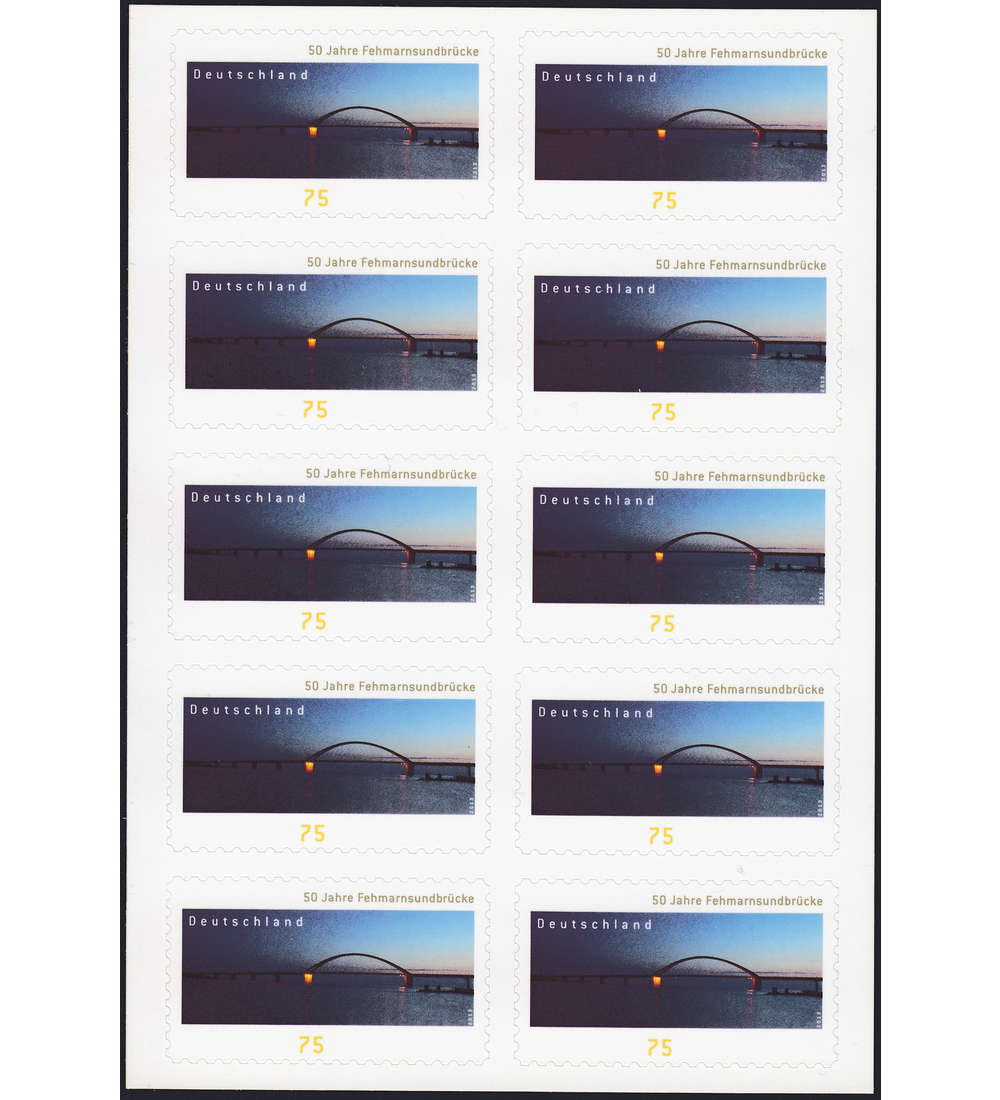 BRD Folienblatt 29 postfrisch Nr. 3003 Fehmarnsund