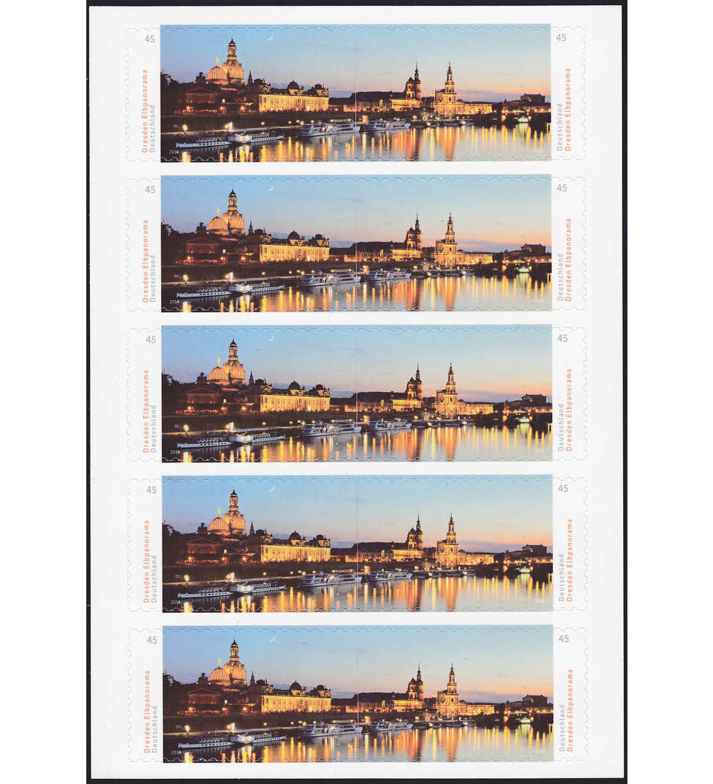 BRD Folienblatt 38 postfrisch Nr. 3073/74 Dresden