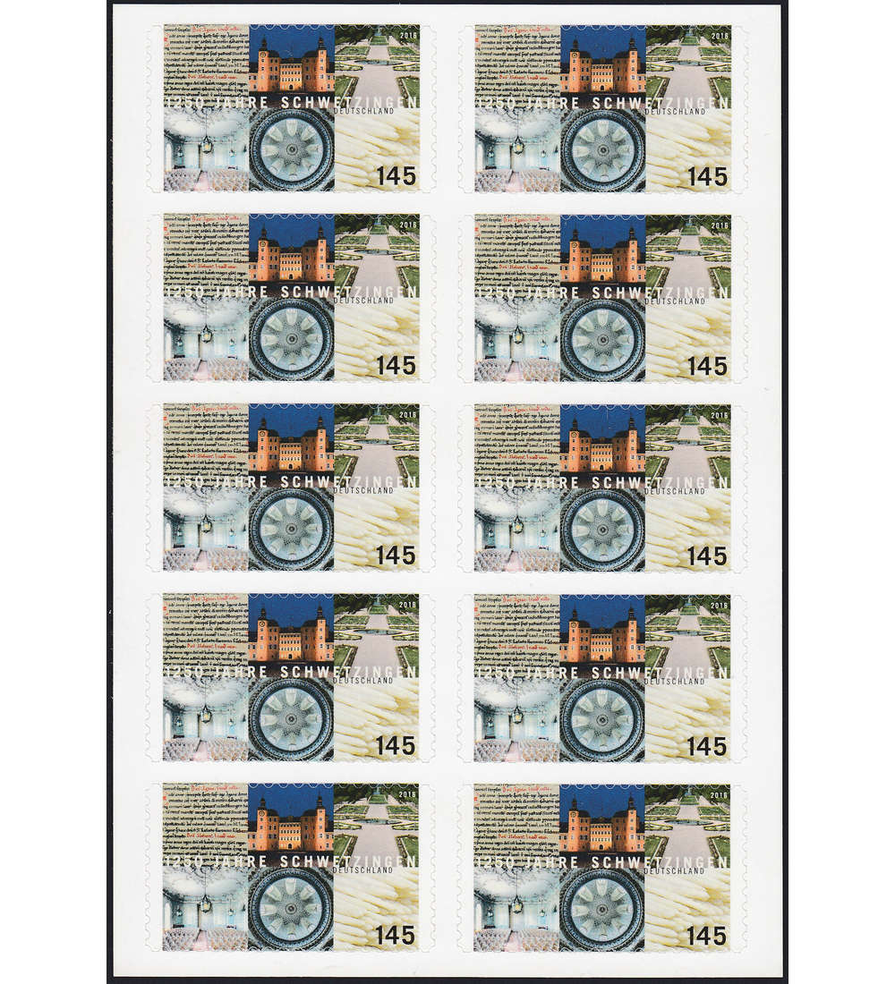 BRD Folienblatt 54 postfrisch Nr. 3221 1250 Jahre Schwetzingen