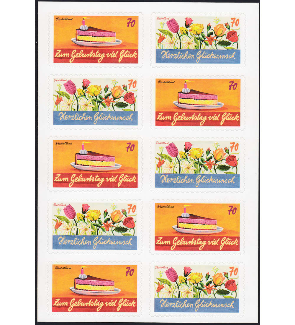 BRD Folienblatt 58 postfrisch Nr. 3243/44 Schreibanlsse