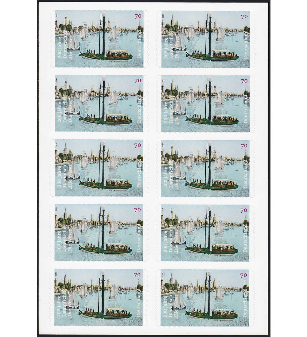 BRD Folienblatt 62 postfrisch Nr. 3279 Schiff: Die Weser