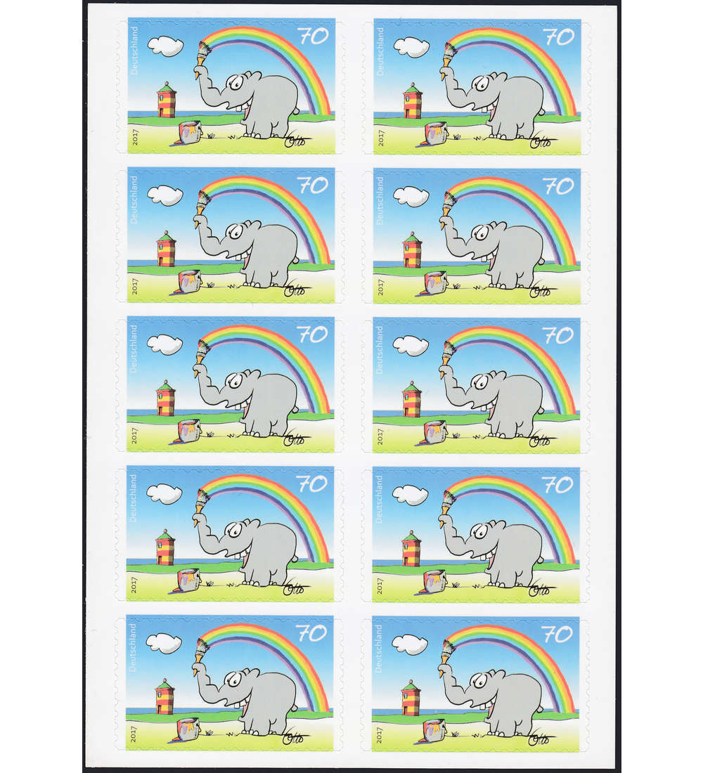 BRD Folienblatt 65 postfrisch Nr. 3295 Gru vom Ottifant