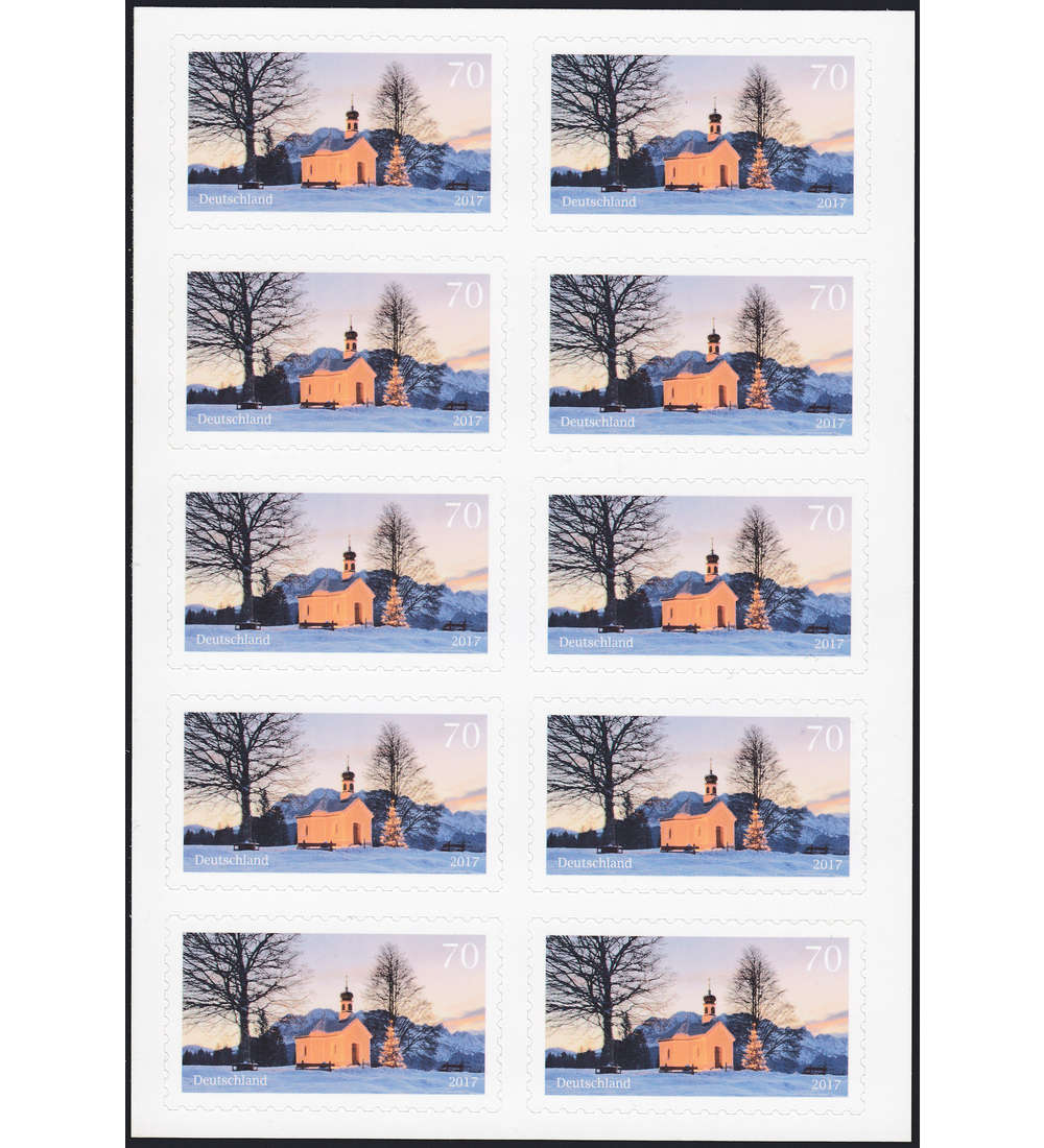 BRD Folienblatt 71 postfrisch Nr. 3346 Kapelle Maria Rast