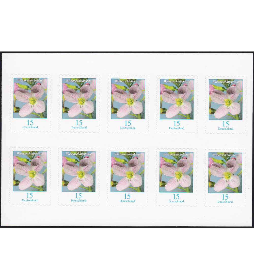 BRD Folienblatt 82 postfrisch Nr. 3431 Wiesenschaumkraut