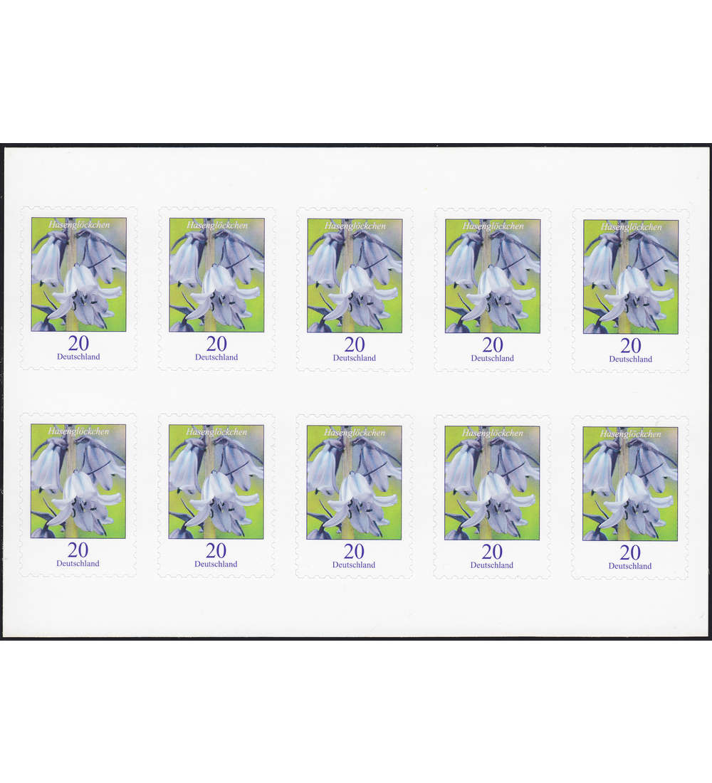 BRD Folienblatt 83 postfrisch Nr. 3432 Hasenglckchen