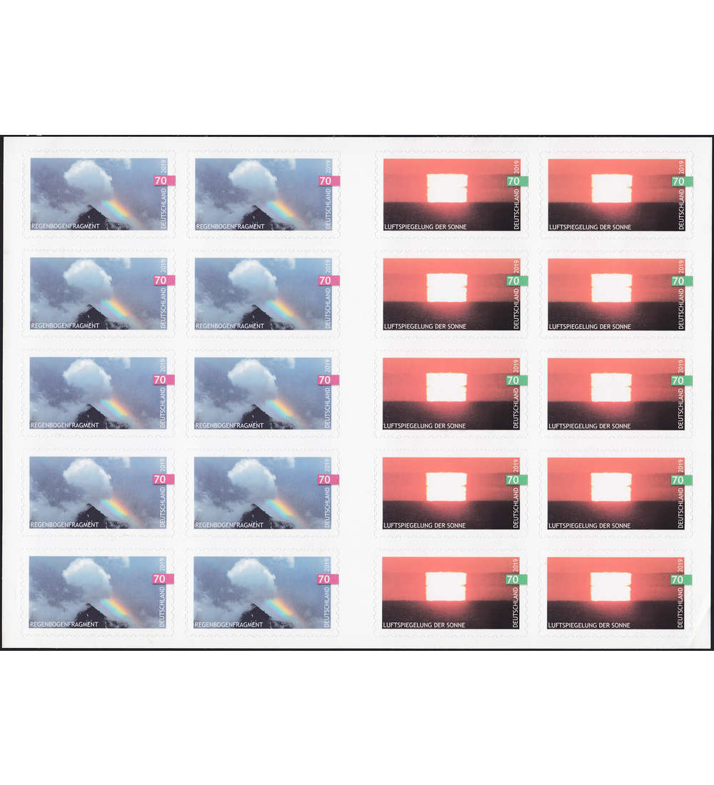 BRD Folienblatt 85 postfrisch Nr. 3445/46 Himmelsereignisse
