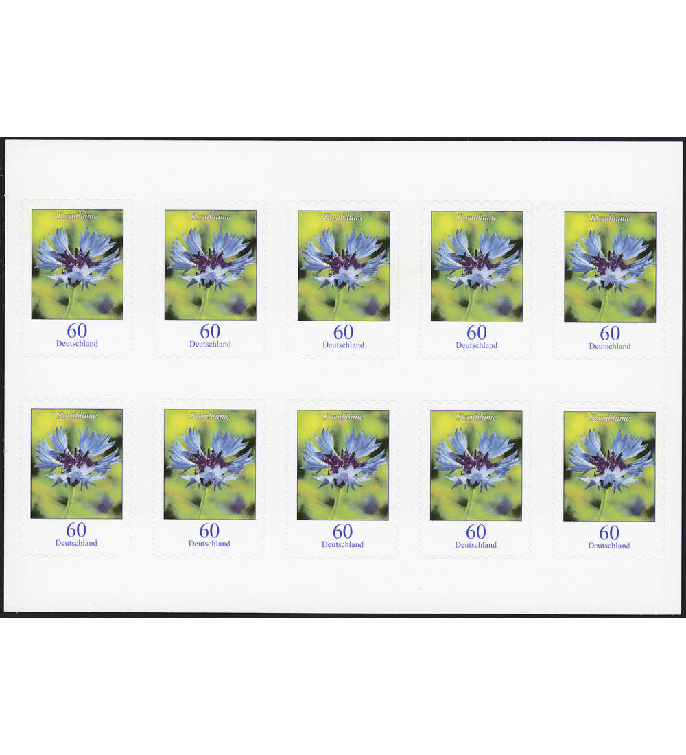 BRD Folienblatt 88 postfrisch Nr. 3481 Kornblume