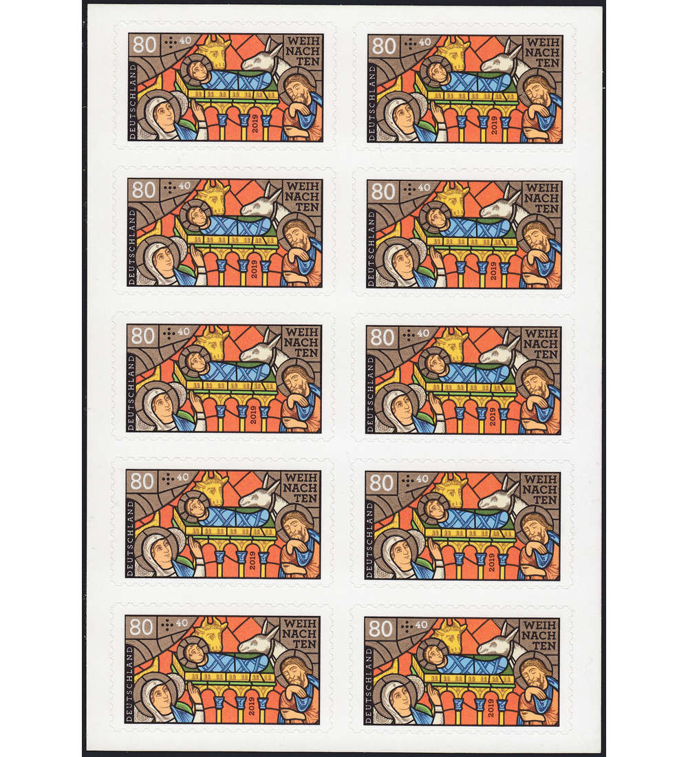 BRD Folienblatt 94 postfrisch Nr. 3500 Weihnachten