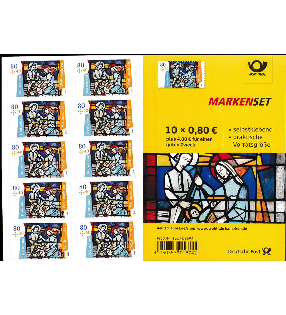 BRD Folienblatt 101 postfrisch Nr. 3574 Weihnachten 2020