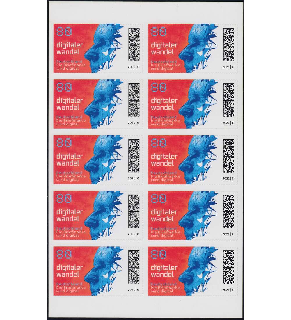 BRD Folienblatt 104 postfrisch Nr. 3592 Digitaler Wandel