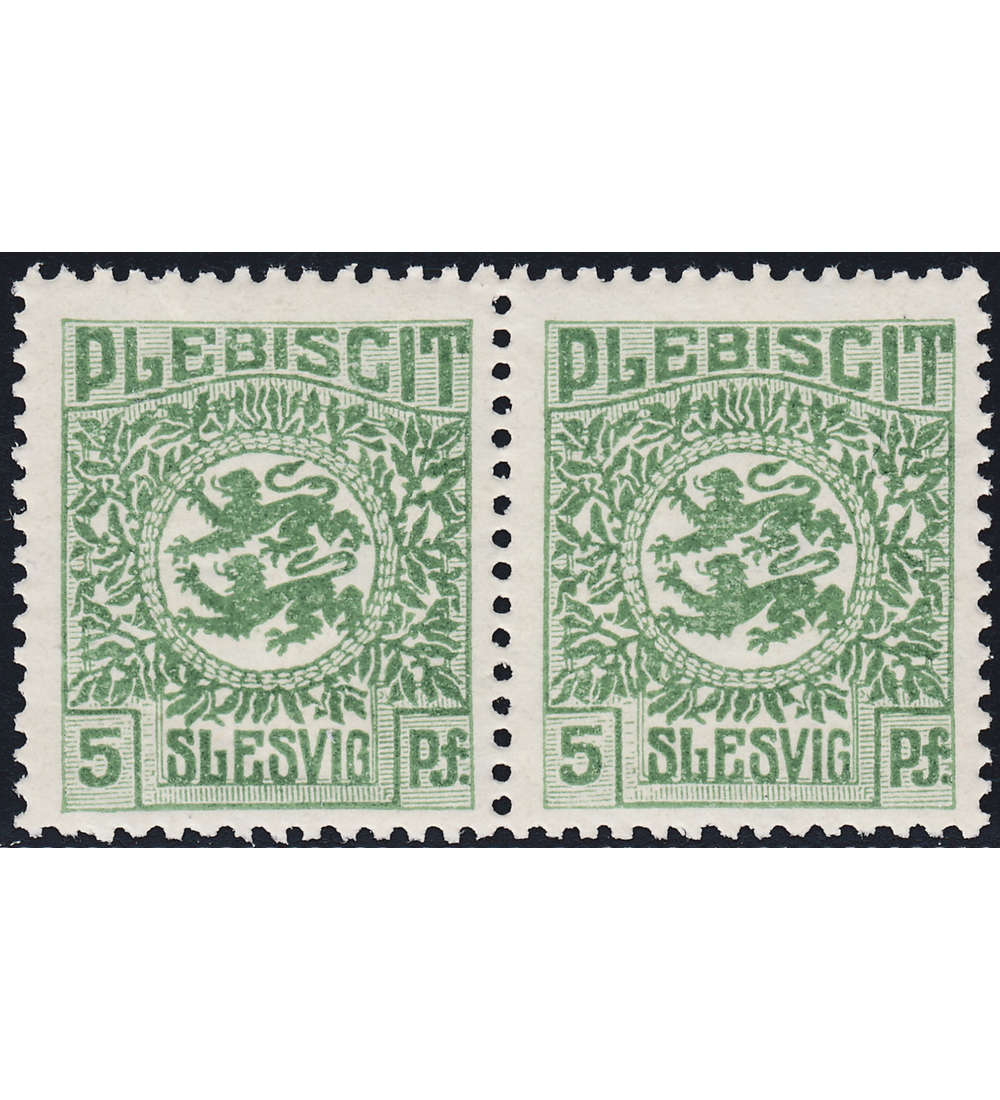 Schleswig Nr. 2 I Plattenfehler postfrisch