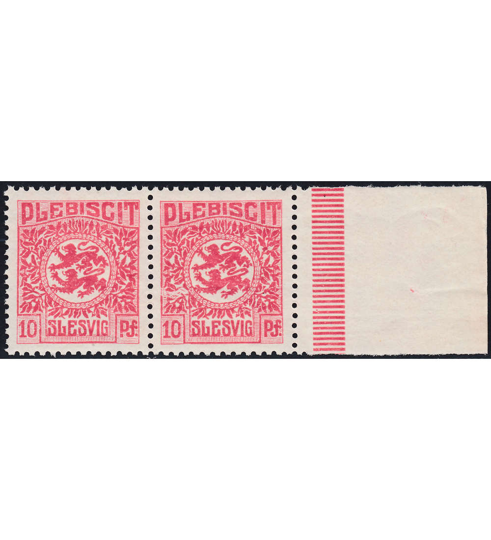 Schleswig Nr. 4 II Plattenfehler postfrisch **