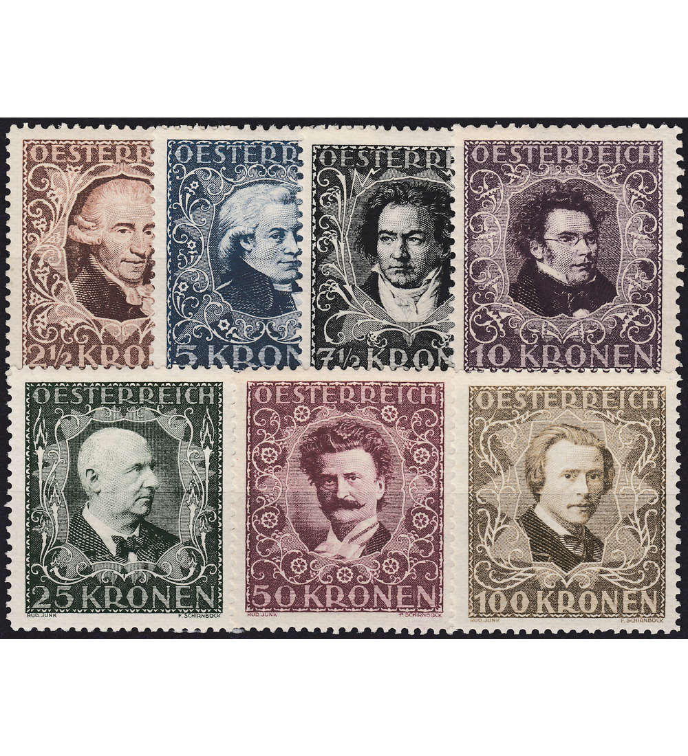 sterreich Nr. 418-424 A postfrisch ** Wohlfahrt 1922