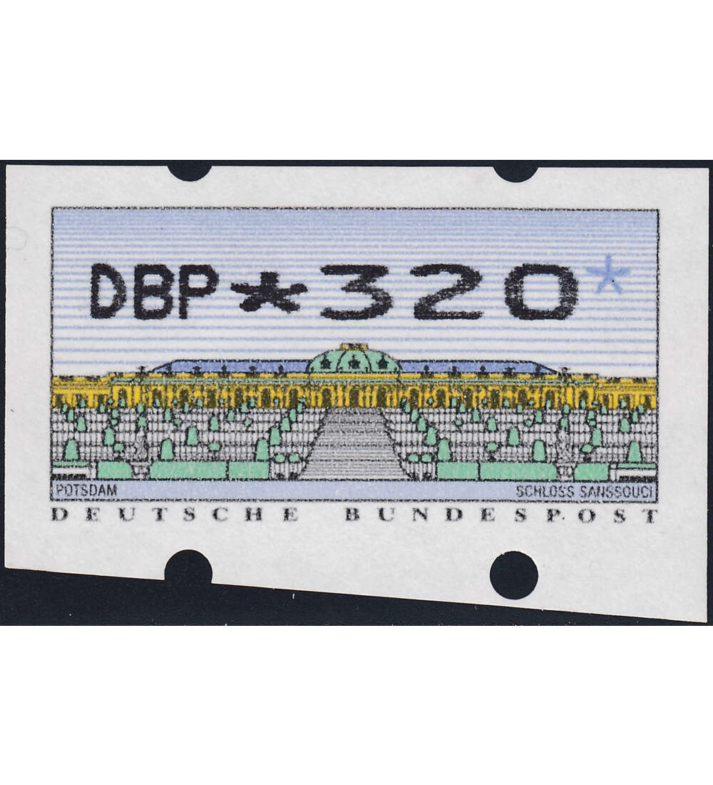 BRD Bund ATM-Schr�gschnitt Sanssouci Wert 320 Pfg. postfrisch **