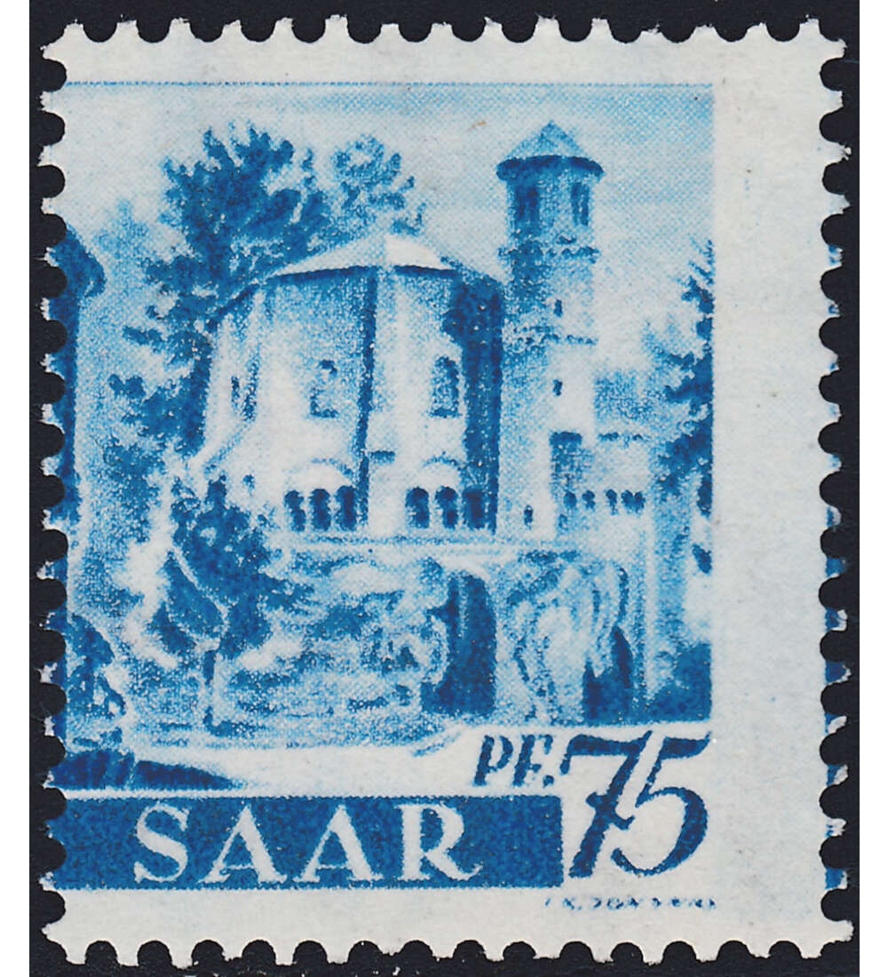 Saar Nr. 222 Postfrisch ** verrutschtes Markenbild