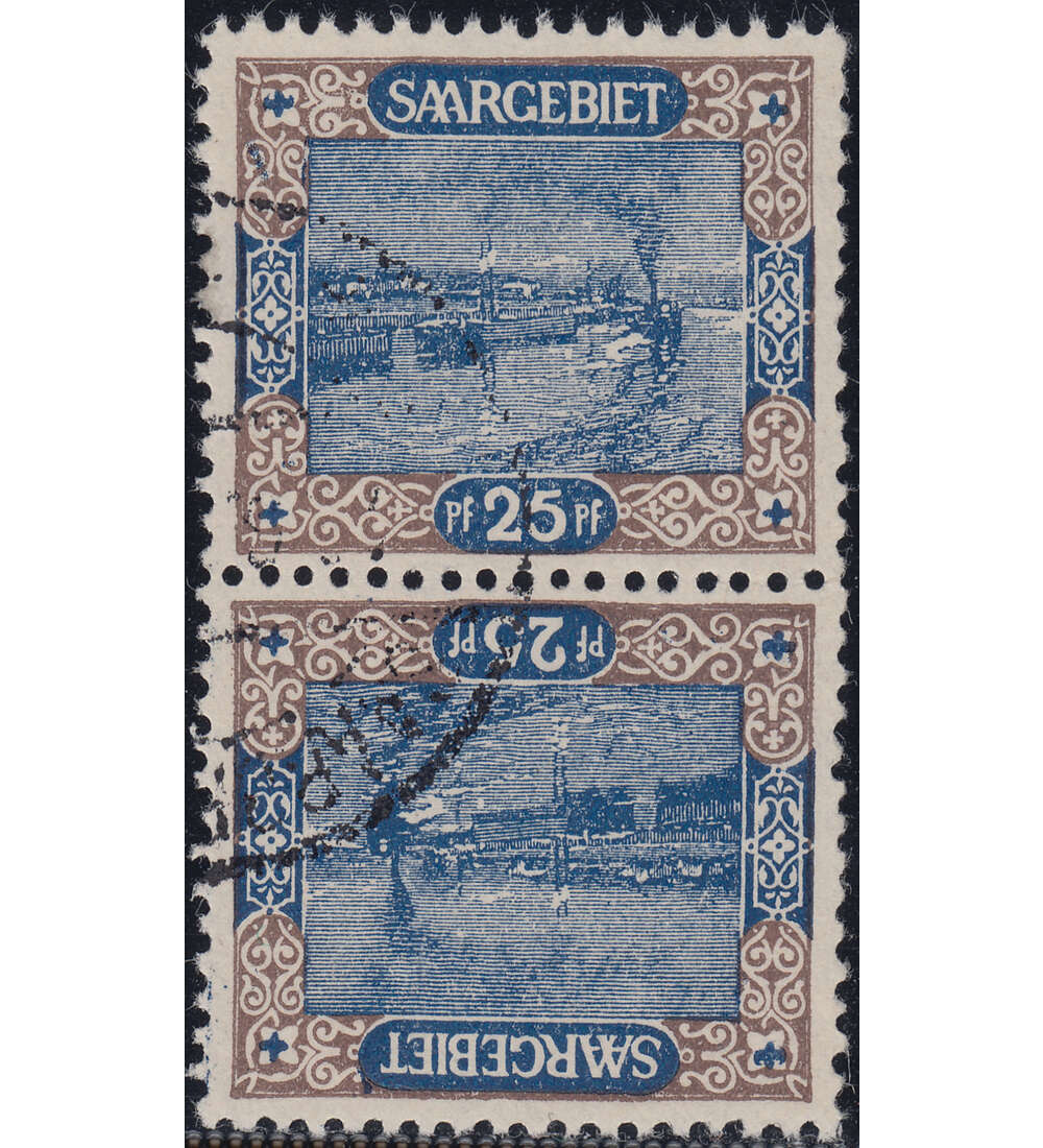 Saar - Gestempelte Kehrdrucke Nr. 56 A Kdr. III