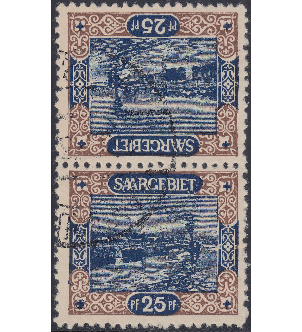 Saar - Gestempelte Kehrdrucke Nr. 56 A Kdr. IV