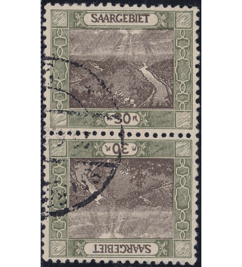 Saar - Gestempelte Kehrdrucke Nr. 57 A Kdr. III