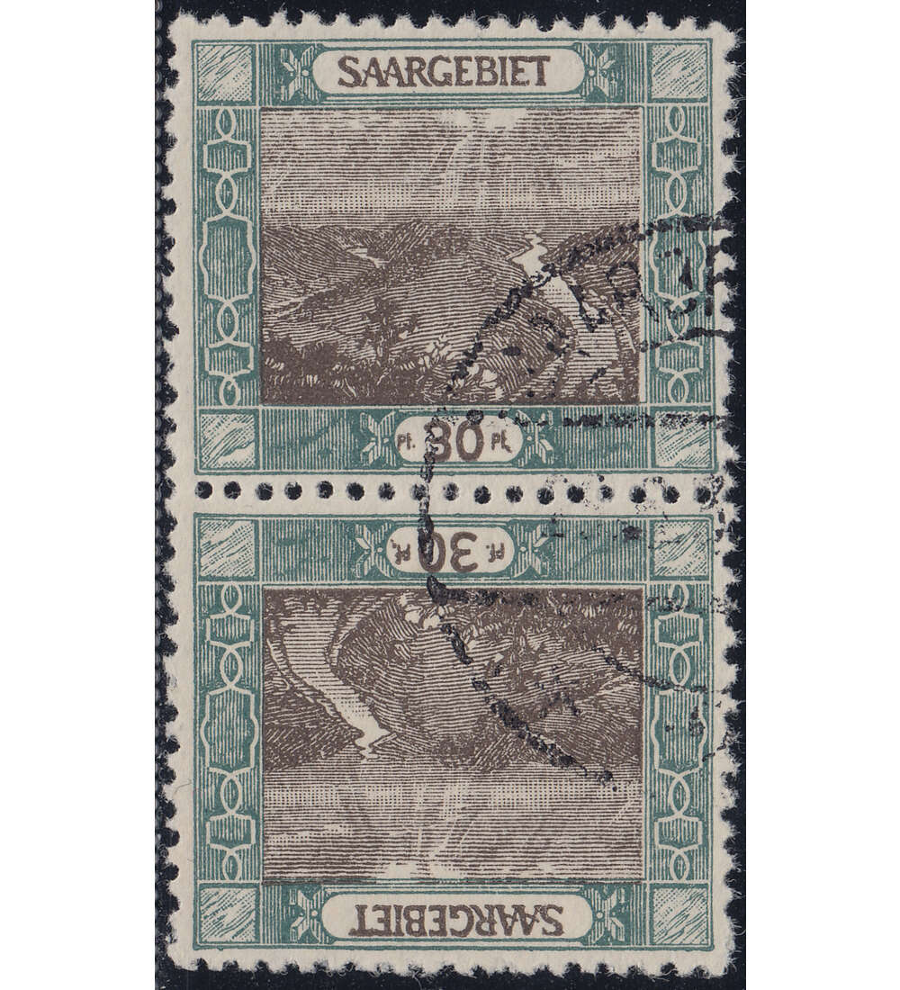 Saar - Gestempelte Kehrdrucke Nr. 58 A Kdr. III