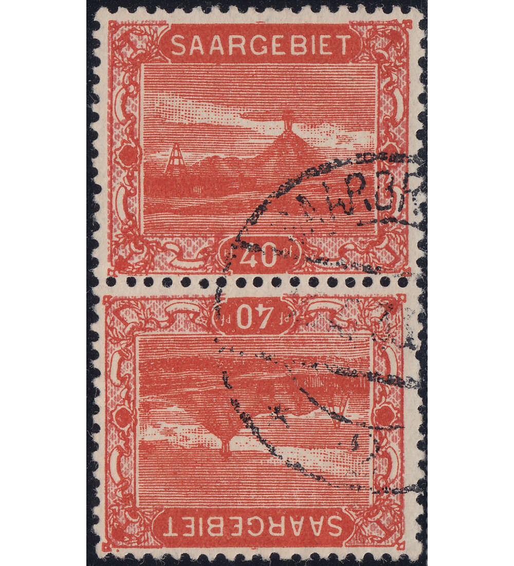 Saar - Gestempelte Kehrdrucke Nr. 59 A Kdr. III