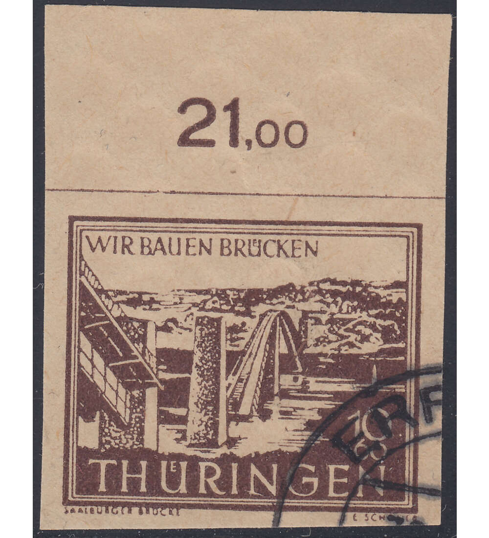 SBZ Wiederaufbau 1946 Nr. 112 I gestempelt typgeprft und signiert