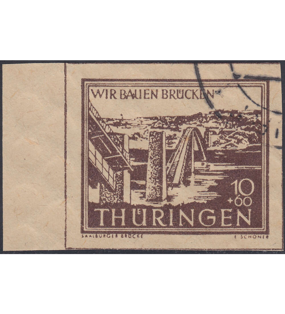 SBZ Wiederaufbau 1946 Nr. 112 IV gestempelt