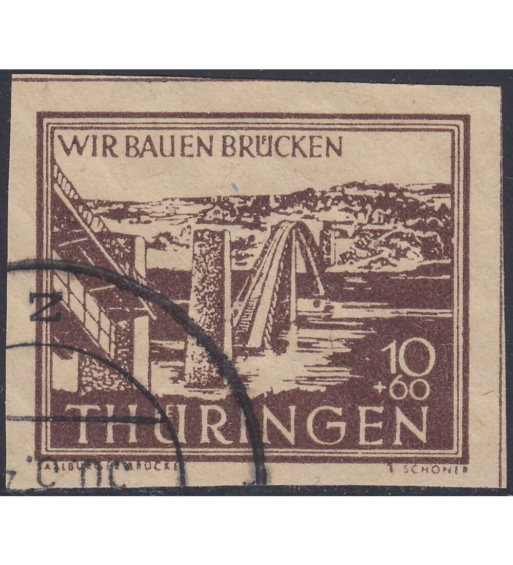 SBZ Wiederaufbau 1946 Nr. 112 V gestempelt