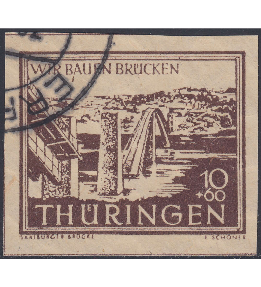 SBZ Wiederaufbau 1946 Nr. 112 VI gestempelt