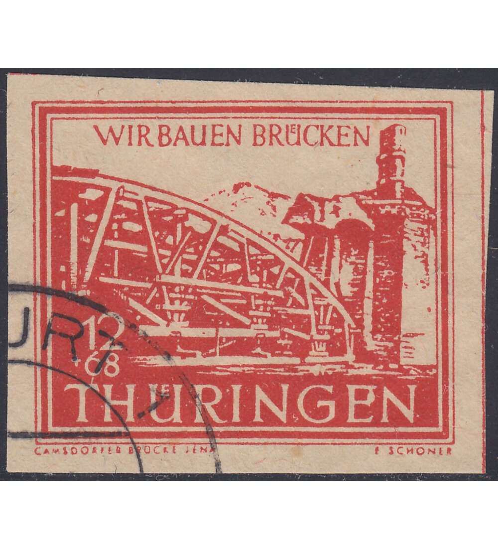 SBZ Wiederaufbau 1946 Nr. 113 II gestempelt typgeprft und signiert