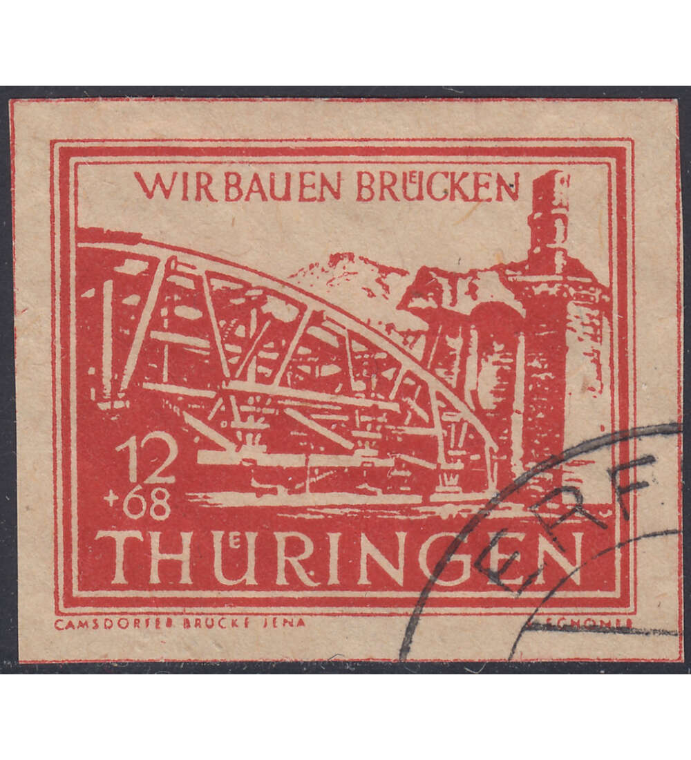 SBZ Wiederaufbau 1946 Nr. 113 V gestempelt typgeprft und signiert