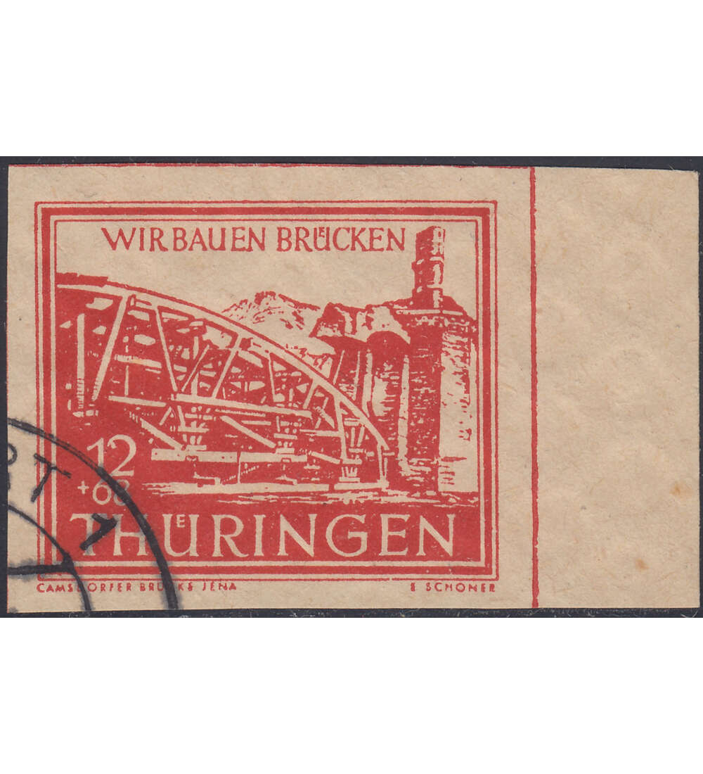 SBZ Wiederaufbau 1946 Nr. 113 VII gestempelt typgeprft und signiert