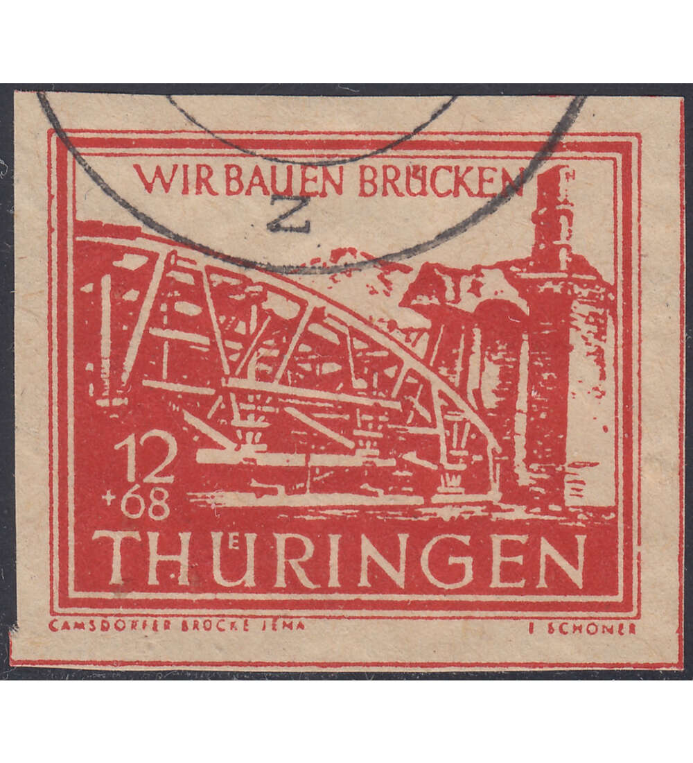 SBZ Wiederaufbau 1946 Nr. 113 VIII gestempelt typgeprft und signiert