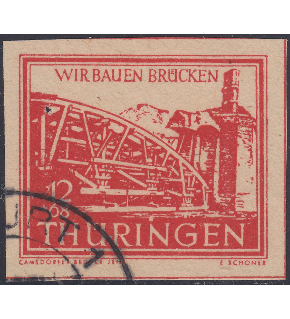 SBZ Wiederaufbau 1946 Nr. 113 X gestempelt typgeprft und signiert